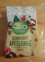 Schokolierte Apfelringe