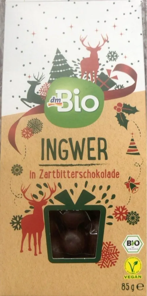 Ingwer in Zartbitterschokolade