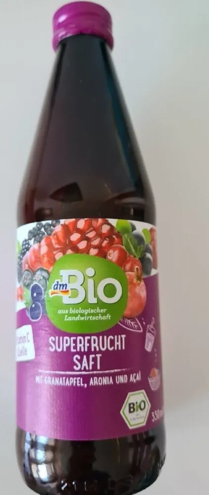 Superfrucht Saft - mit Granatapfel, Aronia und Acai
