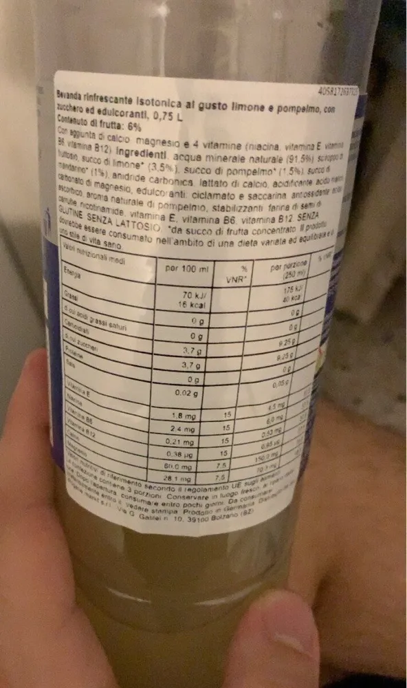 Iso sports drink