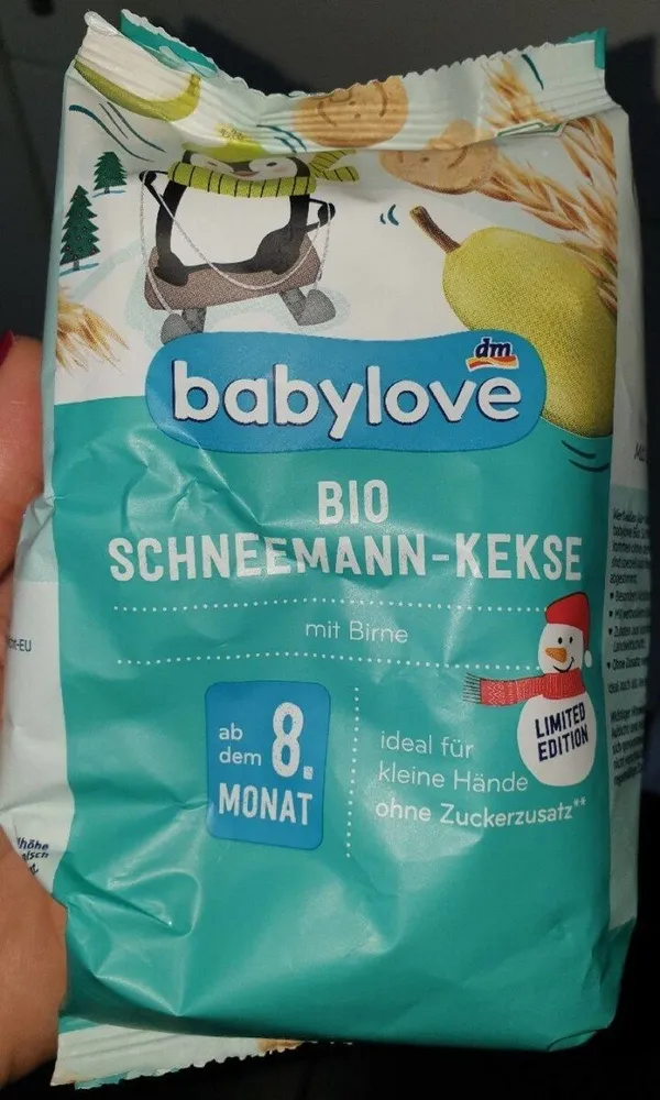 bio schneemann kekse