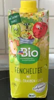 Fencheltee mit Apfel-Trauben-Saft