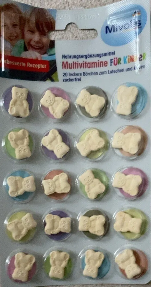 Multivitamin Tabletten für Kinder