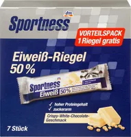 Eiweißriegel 50% Crispy-White-Chocolate Geschmack