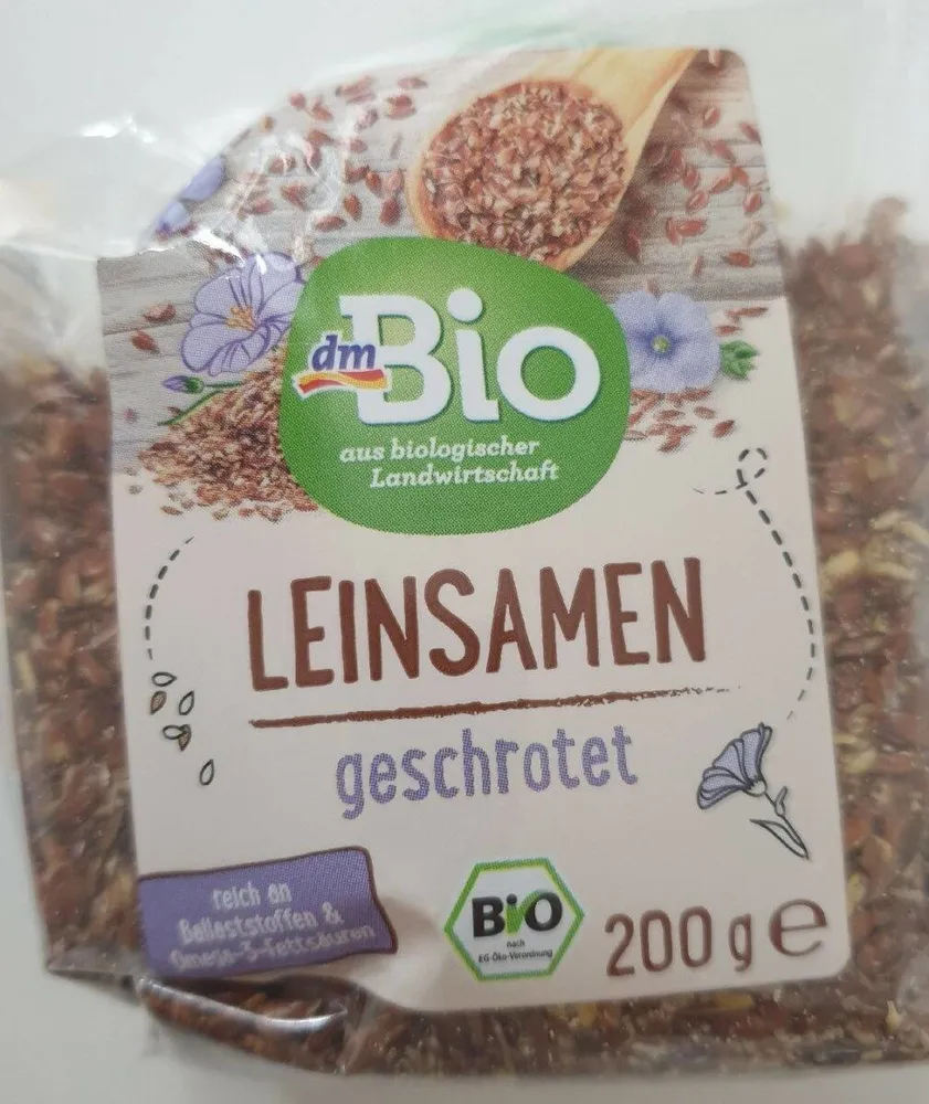Leinsamen geschrotet