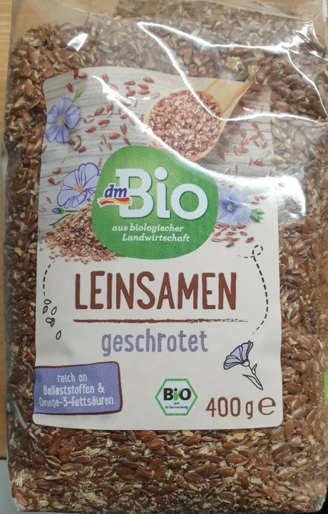 Leinsamen geschrotet