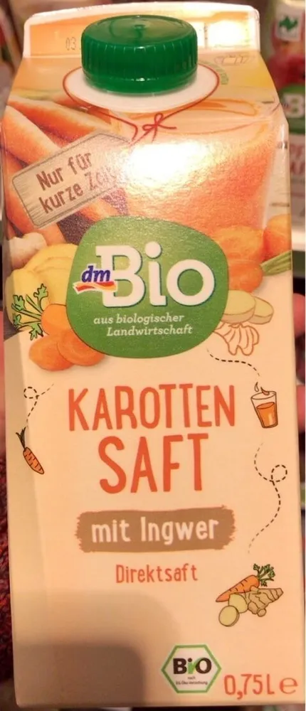 Karotten Saft mit Ingwer