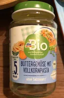 Buttergemüse mit Vollkornpasta (ab 5. Monat)