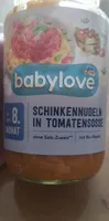 Schinkennudeln in Tomatensosse