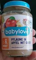 Pflaume in Apfel mit Grieß