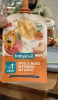 Apfel & Mango in Pfirsich mit Hafer