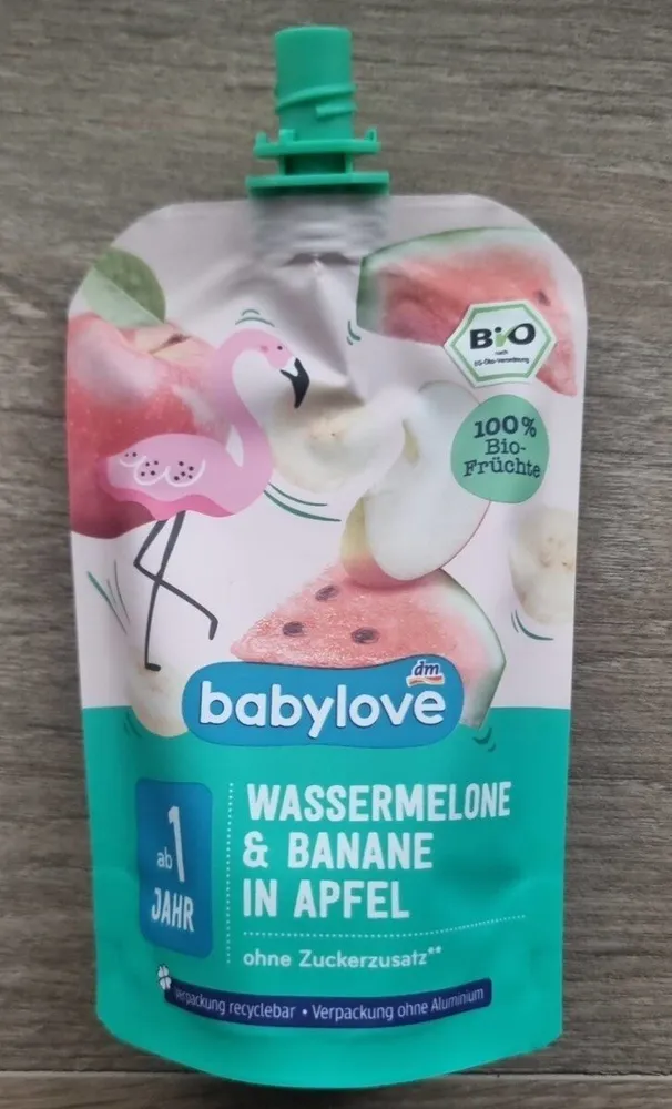Wassermelone - Banane in Apfel