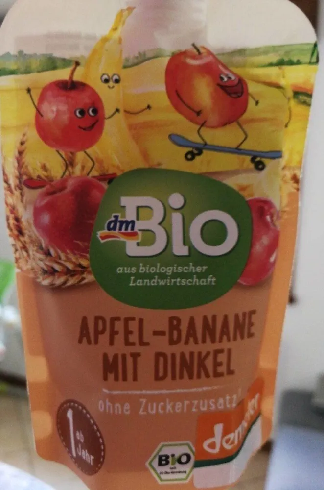 Apfel banane mit dinkel