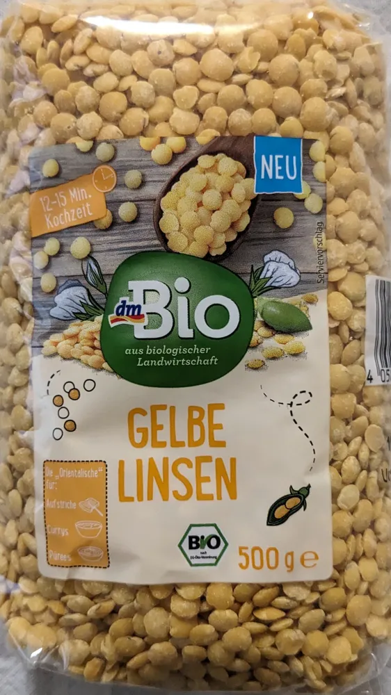 Gelbe Linsen
