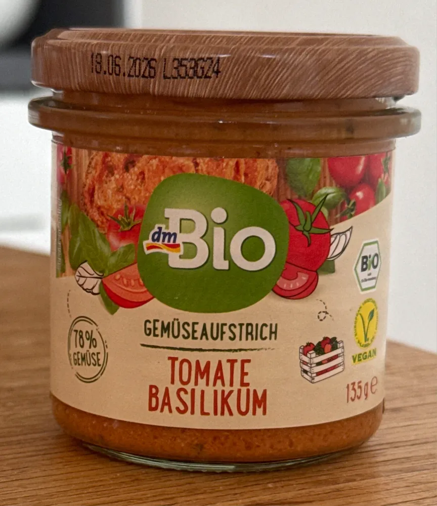 Tomate/Basilikum Gemüseaufstrich