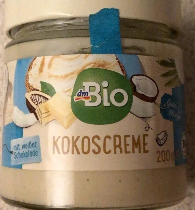 Kokoscreme mit weißer schokolade