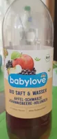 Bio Saft Wasser Apfel Schwarze Johannisbeere Holunder