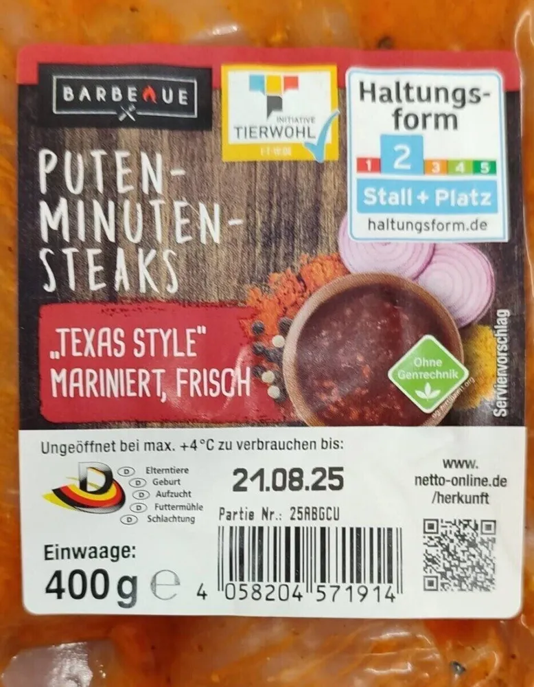 Putensteak Texas Style
