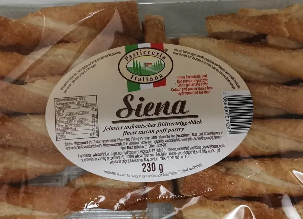 Feinstes toskanisches Blätterteiggebäck