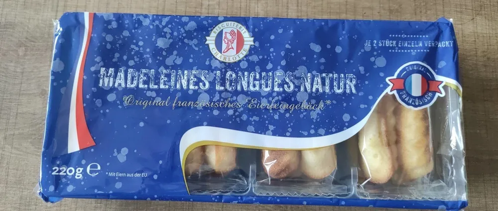 Madeleines longues natur
