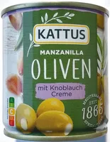 Oliven mit Knoblauchcreme