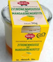 Zitronenmousse auf Mandarinengrütze