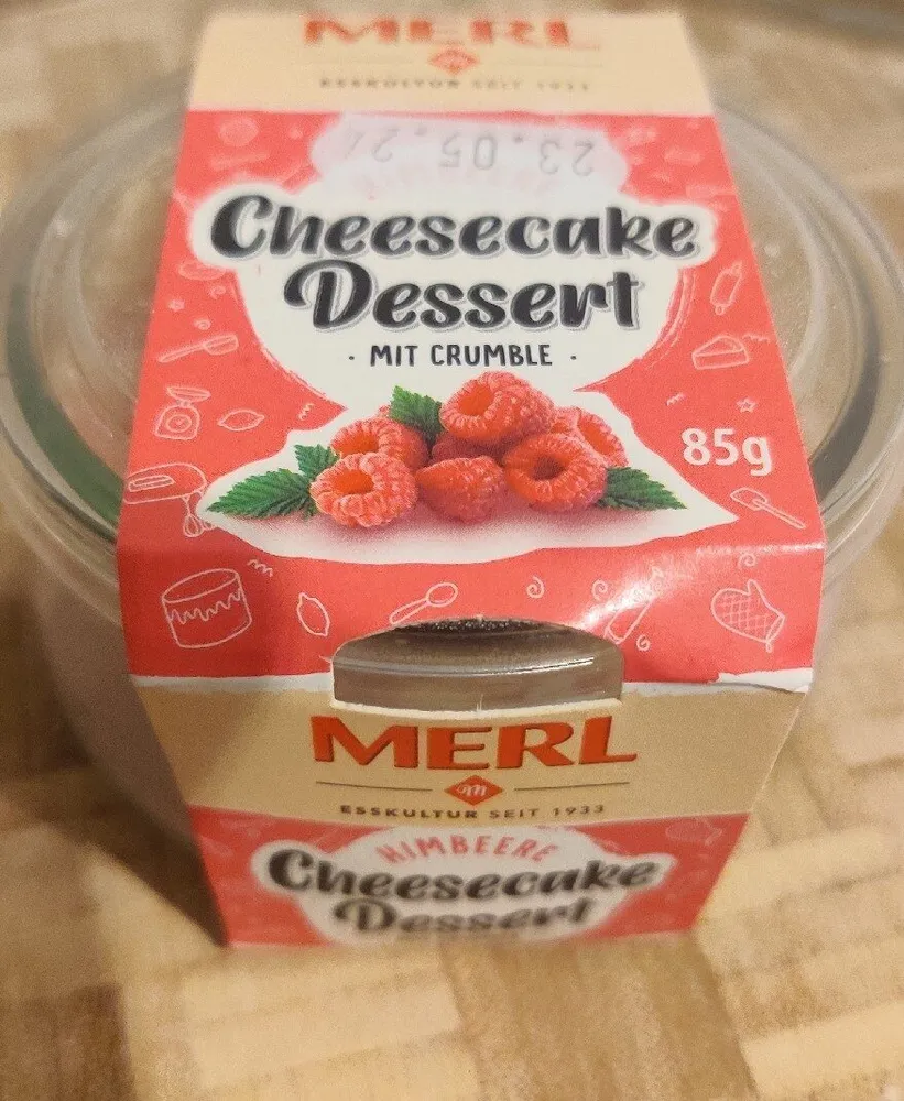 Himbeere Cheesecake Dessert Mit Crumble