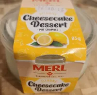 Zitrone Cheesecake Dessert Mit Crumble