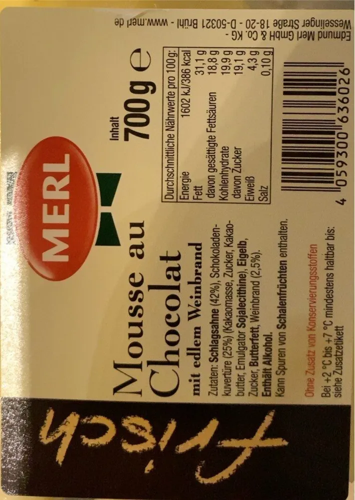 Mousse au Chocolat