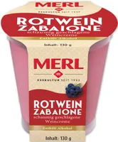 Rotwein Zabaione