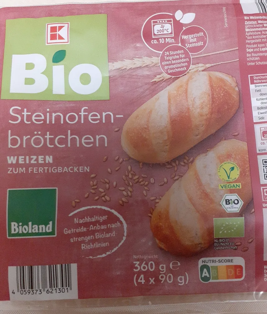 Bio Steinofenbrötchen