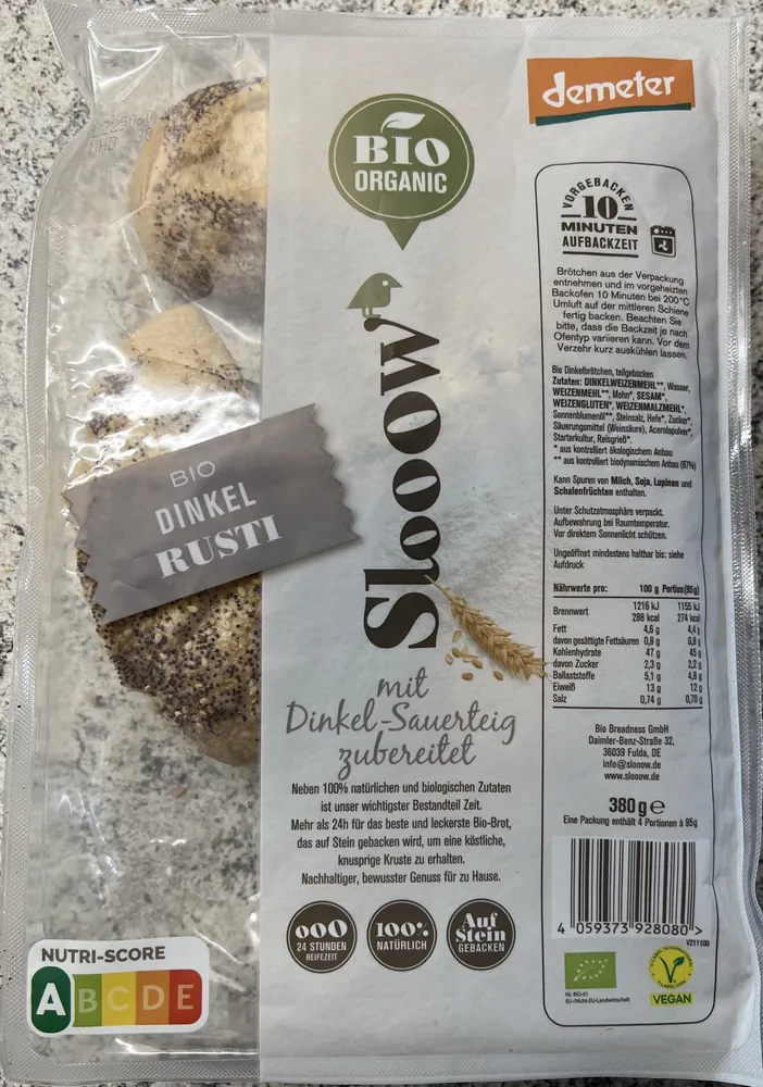 Bio Dinkel Rusti