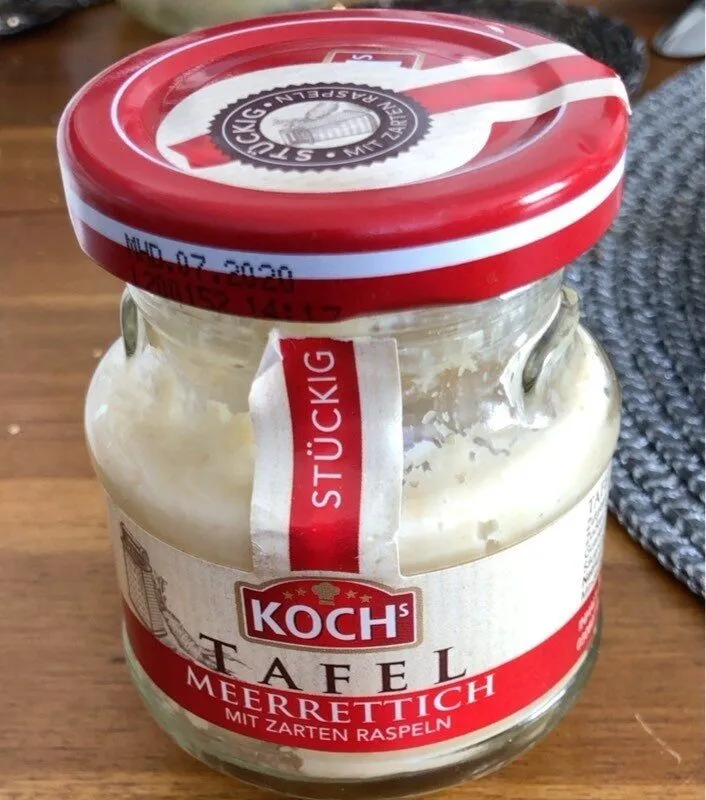 Tafelmerrettich mit zarten Radpeln