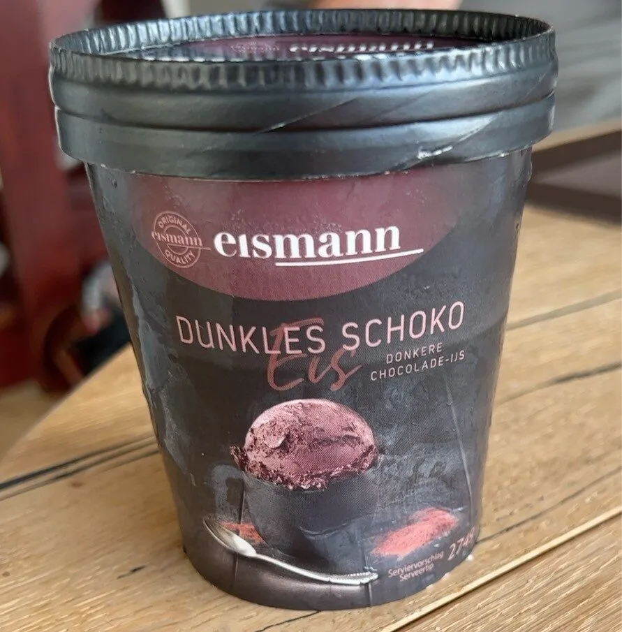 Dunkles Schoko Eis
