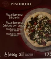 Pizza suprema ortolana con burrata