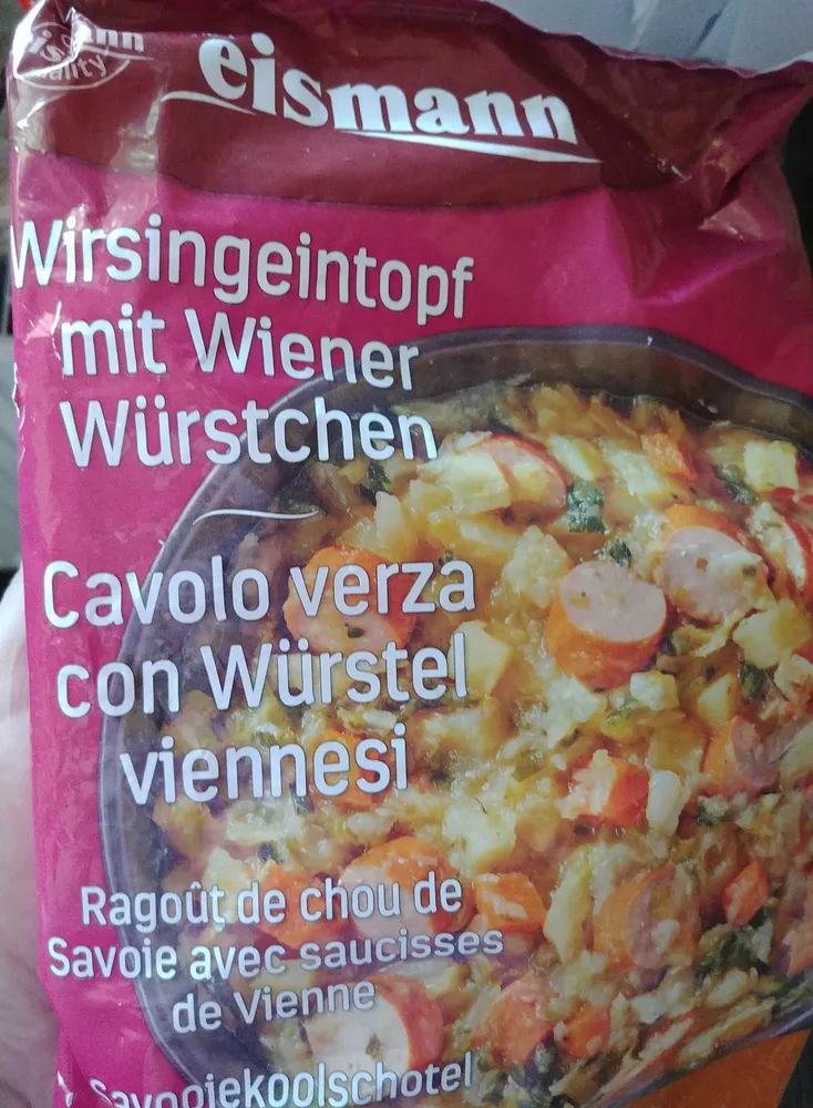 Wirsingeintopf mit Wiener Würstchen