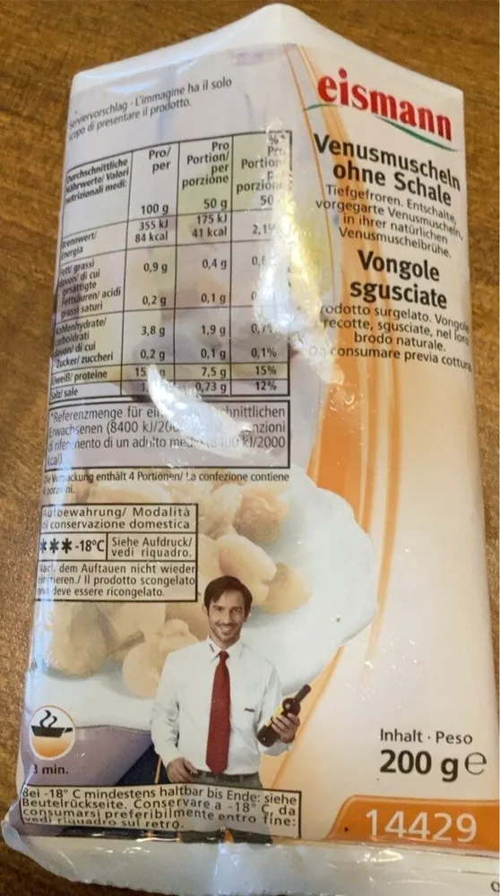 Vongole sgusciate