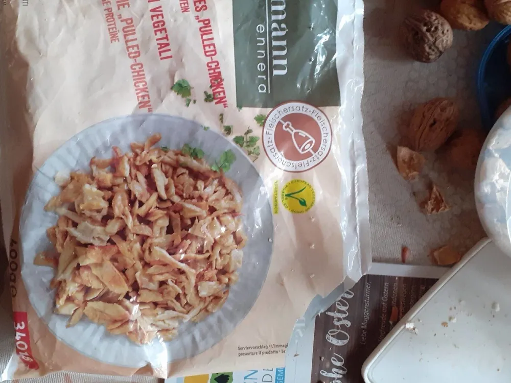 Vegetarisches Pulled-Chicken