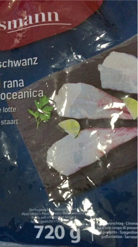 Coda di rana pescatrice oceanica