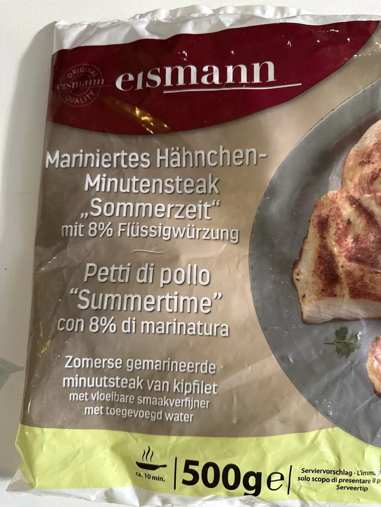 Mariniertes Hänchenminutensteak