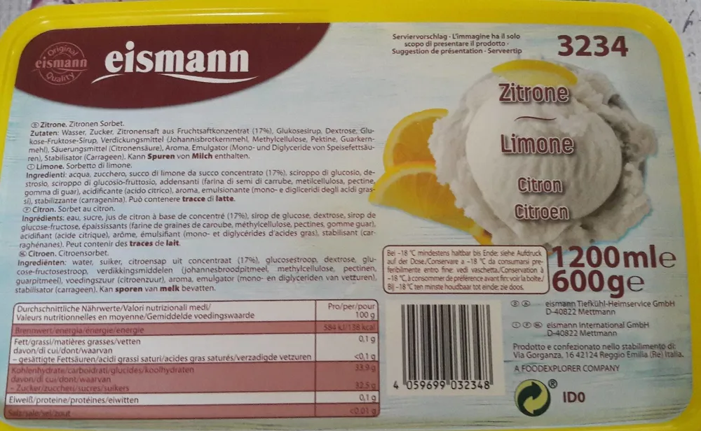 Sorbet citron