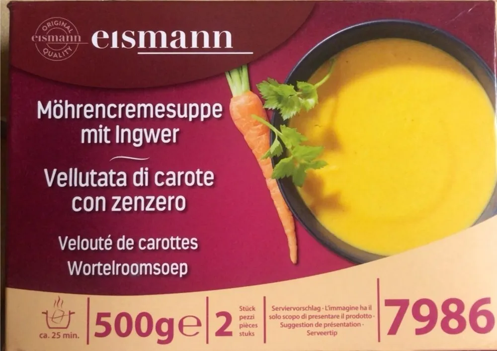 Möhrencremesuppe mit Ingwer