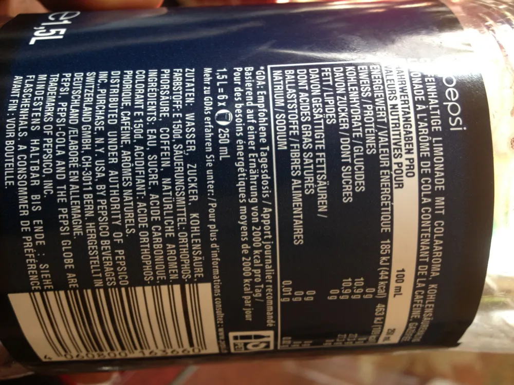Pepsi cola
