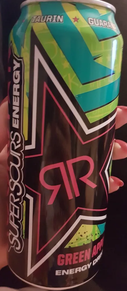 Rockstar Super Sours Energy Drink Green Apple 500ML Dose