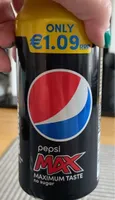 Pepsi max can 440ml
