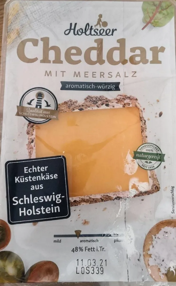 Cheddar mit Meersalz