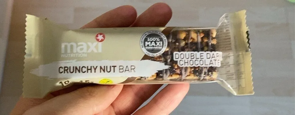 CRUNCHY NUT BAR DOUBLE DARK CHOCOLATE