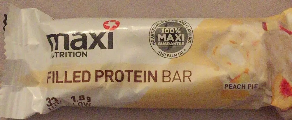 Filled protein bar