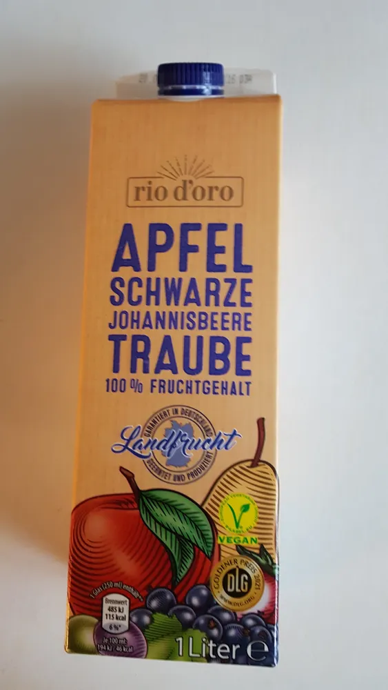 Rio d'oro Äpfel Schwarze Johannisbeere Traube