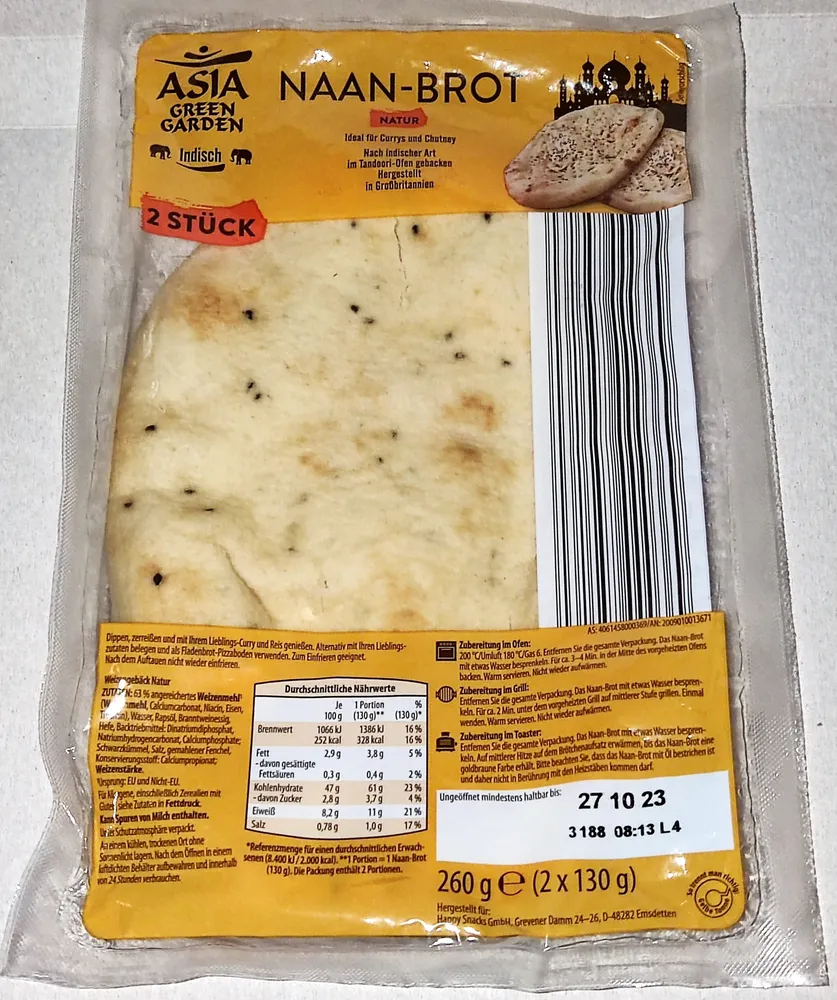Naan-Brot - Natur
